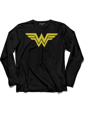 Kendim Seçtim Wonder Woman Ww Dc Comıcs Logo 2 Uzun Kollu Tişört