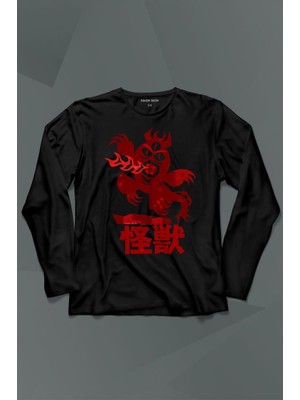 Kendim Seçtim Big Hero 6 Fred Kaiju Büyük Kahraman Uzun Kollu Tişört Baskılı T-Shirt