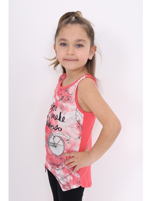 Toontoy Kids Toontoy Kız Çocuk Bisiklet Baskılı Atlet