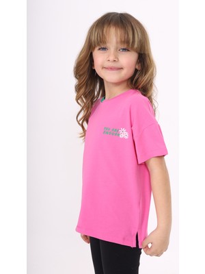 Toontoy Kids Toontoy Kız Çocuk Baskılı Tişört