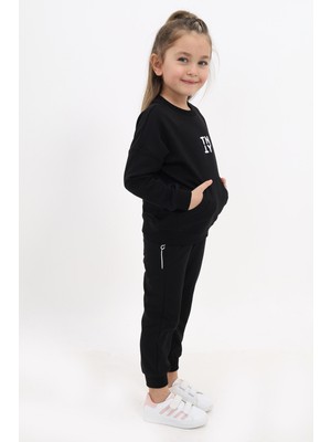 Toontoy Kids Toontoy Kız Çocuk Nakışlı Eşofman Takım