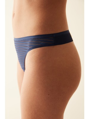 Penti Essentials Lacivert Tanga Külot