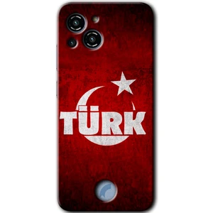 Reeder S23 Pro Max Kılıf Hd Desen Baskılı Arka Kapak + Kırılmaz Cam - Ayyıldız Türk