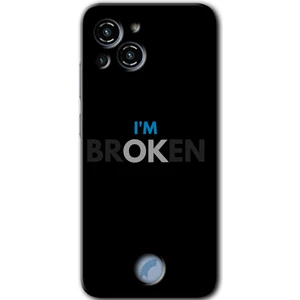 Reeder S23 Pro Max Kılıf Hd Desen Baskılı Arka Kapak + Kırılmaz Cam - Im Broken