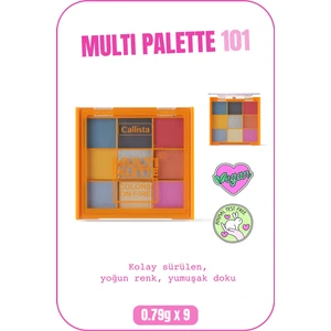 Multi Palette Eyeshadow Mat Ve Işıltılı Toz Göz Farı Paleti - 101 Colors On Fire