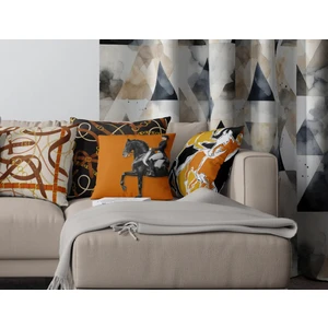 Mun Home Çift Taraflı Dijital Baskılı Gizli Fermuarlı 4'lü Kırlent Kılıfı Seti Yumuşak Tuşeli Dekoratif Kılıf