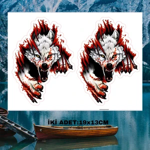 Fatih Sticker Kurt Motorsiklet Araç Leptop Sticker Çıkartma