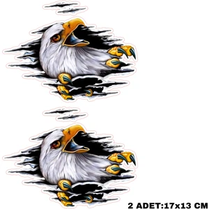 Fatih Sticker Kartal Pençesi Motorsiklet Kask Araç Leptop