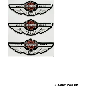 Fatih Sticker Harley Davıdson Damla Sticker 3 Adet