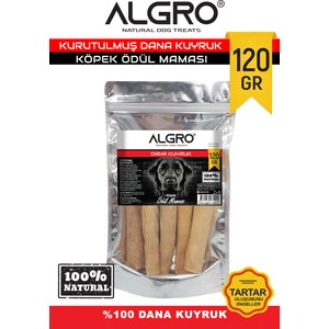 Kurutulmuş %100 Dana Kuyruk Köpek Ödülü 120 gr
