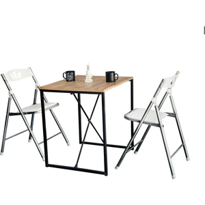 Yemek Masa Sandalye Seti Mutfak Masası Katlanır Sandalye 5011