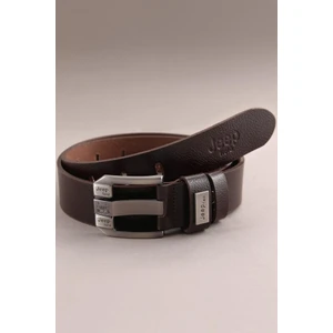 William Polo Jeep Deri Kahve Metal Tokalı Erkek Kemer