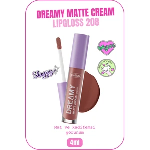 Callista Beauty Callista Dreamy Matte Cream Mat Görünümlü Lipgloss 208 Front Row - Kahverengi