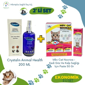 Animal Health 200 ml ve Mbv Nocriza Taurine & Vitamin Cat Pasta 50 gr 2 Li Ekonomik Set