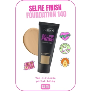 Selfie Finish Spf 15 Parlak Bitişli Fondöten - 140 Honey Beige - Orta Bej