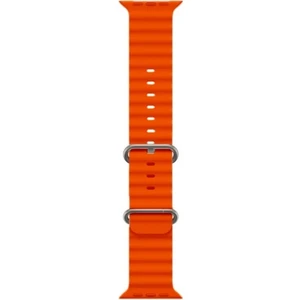 Tüm Watch Modelleriyle Uyumlu Ayarlanabilir Ocean Silikon Turuncu Saat Kordonu 38-40-41MM