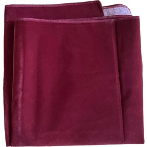 Sera Okey Oyun Masa Örtüsü Ince Kadife 140X140 Bordo