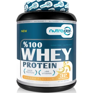 Whey Protein 976 gr Muz Aromalı Protein Tozu 24 Gram Protein 32 Servis