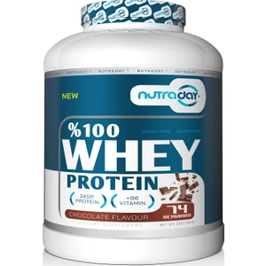 Whey Protein 2257 gr Çikolata Aromalı Protein Tozu 24 Gram Protein 74 Servis