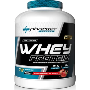 Whey Protein 2196 gr Çilek Aromalı Protein Tozu 24 Gram Protein 72 Servis