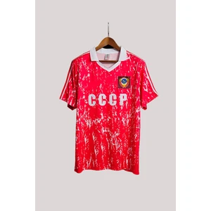 Nostalji Cccp 1990 Iç Saha Kırmızı Retro Forması