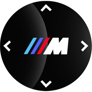 Bmw M Logolu Multımedya Düğme Üzeri Stıcker (48 Mm)