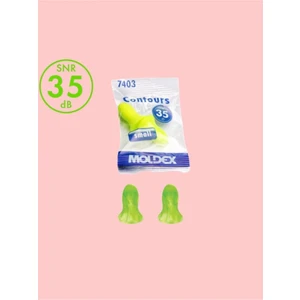 Contours (7403) Ergonomik Tasarımlı Ders Çalışma - Uyku Kulak Tıkacı - 10 Çift - Small Beden