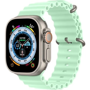 Tüm Watch Modelleriyle Uyumlu Ayarlanabilir Ocean Silikon Turkuaz Saat Kordonu 38-40-41MM