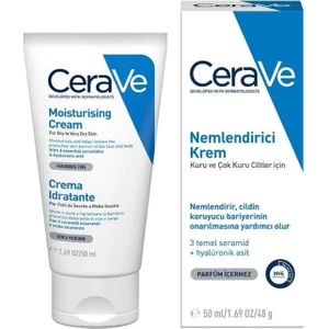 Cerave Kuru ve Çok Kuru Ciltler Için Nemlendirici Krem 50 ml