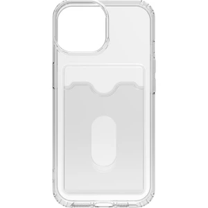 iPhone 15 Kılıf Kart Bölmeli Şeffaf Silikon Rubber Arka Kapak