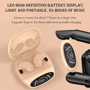Sk MD528 Uyku Bluetooth Kulaklıklar Kablosuz Tws Çift Kulak Içi Hd Çağrı Stereo Gürültü Azaltma Akıllı Telefon Için Ultra Uzun Bekleme (Yurt Dışından)