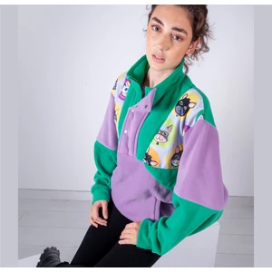 Kadın  Yarım Fermuarlı Polar Sweatshirt