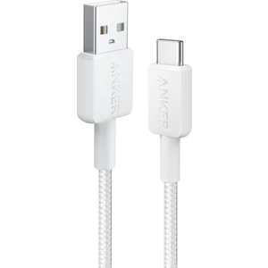 322 USB-C to USB-A 1.8m Şarj/Data Kablosu - Beyaz - 30W Güç Destekli -  A81H6 (Anker Türkiye Garantili)