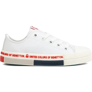 Benetton®| BN-70019 - Beyaz Kırmızı - Çocuk Spor Ayakkabı