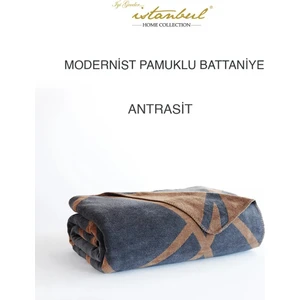İyi Geceler İstanbul Modernist Tek Kişilik Pamuklu Battaniye