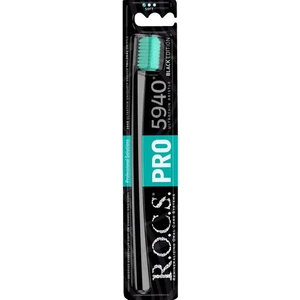 Pro Black 5940 Adet Kıl Içeren Soft Diş Fırçası Siyah Sap Yeşil Fırça