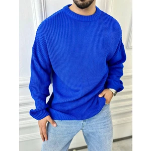 Elku Moda Kazak Oversize Çift Kat Örme Naturel Pamuk Bol Kesim Tüylenmeyen Salaş Triko Kazak