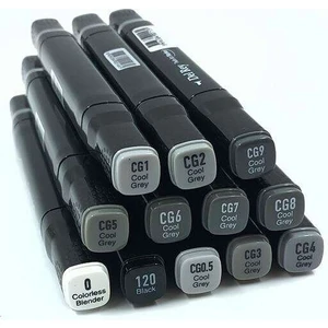 Del Rey Twin Marker Çantalı Set 12 Soğuk Gri Renkler