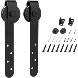 Donanım Sürgülü Ahır Kapısı Asma Raylı Askı Parçası Teras Kapısı Için Kapalı (Yurt Dışından)