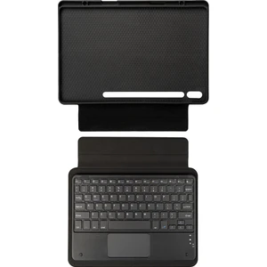 Samsung Galaxy Tab S7 Fe Kılıf 2021 12.4 Inç Border Keyboard Bluetooh Bağlantılı Standlı Klavyeli Tablet Kılıf (Model SM-T730/T735/T737)