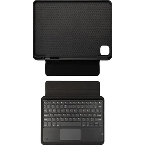 Apple iPad Pro 11 2021 3.nesil M1 Çipli Kılıf Border Keyboard Bluetooh Bağlantılı Standlı Klavyeli Tablet Kılıf (Model A2377,A2459/01)