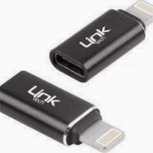 Linktech Type-C - Lightning Dönüştürücü Siyah MIDI-O190