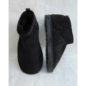 Kadın Süet Bot İç Kürk ile Şık Görünüm Sunan 3 cm Topuklu Kışlık Ayakkabı