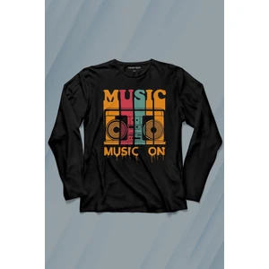 Kendim Seçtim Müzik Musicon Kaset Teyp Uzun Kollu Tişört Baskılı T-Shirt