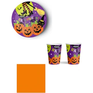 Cadılar Bayramı Halloween  Temalı Konsept Bardak Tabak Peçete