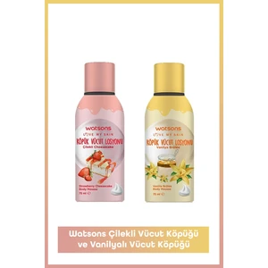 Köpük Vücut Losyonu - Çilekli Cheesecake ve Vanilya Brûlée Aroması, 2×75 ml, Unisex