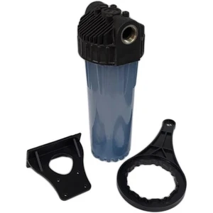 Arspure Filter Daire Girişi Su Arıtma Filtre Kabı 10'' Boyutunda 1'' In Out Bağlantılı Şeffaf Su Mavisi