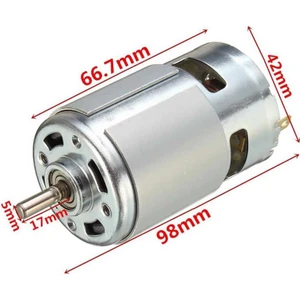 Emay Center RS775 Dc Motor 24V 15000 Rpm Rulmanlı Şarjlı Matkap Cnc Motor