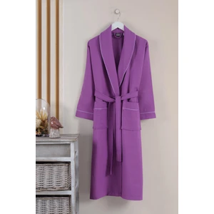 Dama Serisi Şal Yaka Pike Bornoz Sabahlık