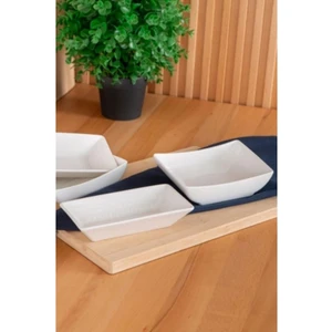 Pure Carmen Porselen Kase 14 cm Dikdörtgen Beyaz - MLT-05339